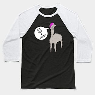 It's Not A Phase Alpaca Baseball T-Shirt